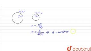 एक आवेशित गोलीय चालक के आवेश का पृष्ठ-घनत्व (surface density) `sigma` है और इसके