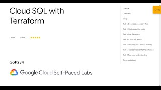 Cloud SQL with Terraform Qwiklab