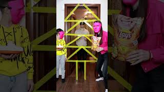Funny challenge with tape by Tsuriki Show #shorts