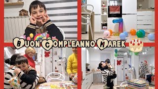 Vlogma#4/Buon Compleanno Marek 🎂/Festa a casa scartiamo i regali🎁