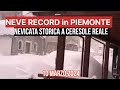 METEO - NEVICATA STORICA a Ceresole Reale (TO) , oltre 2 metri sommergono il paese! 10/03/2024