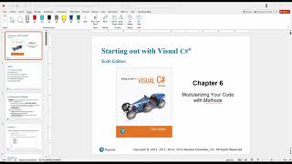 M109 | Chapter 6 (Modularizing Your Code With Methods) | part 1