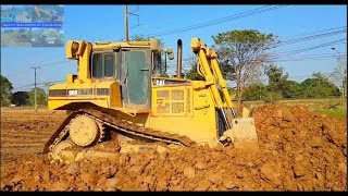 เสียงกระหึ่มของรถแทรกเตอร์ CAT D6R ถมดิน40ไร่ งานนี้ดันยาวๆ