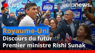 En direct | Royaume-Uni : discours du futur Premier ministre Rishi Sunak