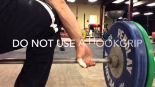 No hook grip no foot movement snatch - Team MDUSA member James Tatum