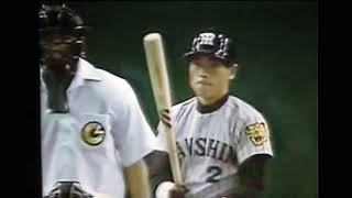 1990読売ジャイアンツ吉田修司　宮本和知VS阪神タイガース仲田幸司　東京ドーム　金森栄治　大野久　木戸克彦　和田豊　山脇光治弾　上田和明　井上真二