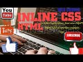 inline css html | inline css html5 | HSC IT PRACTICAL