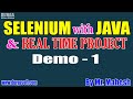 SELENIUM with JAVA & Real Time Project tutorials || Demo - 1 || by Mr. Mahesh On 12-11-2020 @8AM