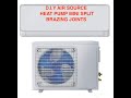 D.I.Y AIR SOURCE HEAT PUMP MINI SPLIT  BRAZING A JOINT