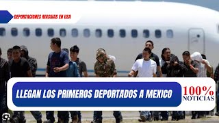 Los primeros centenares de deportados llegan a México desde EEUU y eso q aun no inicia el plan Trump