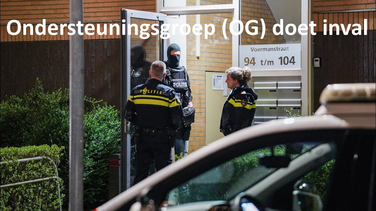 Ondersteuningsgroep (OG) Doet Inval Bij Woning In Groningen - YouTube