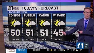 Mild with a mix of sun and clouds Thursday