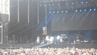 Alexis Jordan singing Happiness live at Carrow road Norwich 11th June 2011