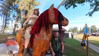 The lovely Melissa rides Vlad at Kearney Faire!