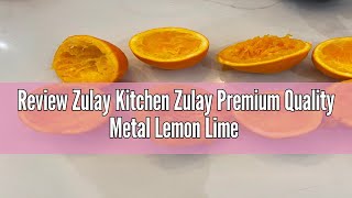 Review Zulay Kitchen Zulay Premium Quality Metal Lemon Lime Squeezer - Manual Citrus Press Juicer (A