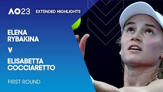 Elena Rybakina v Elisabetta Cocciaretto Extended Highlights | Australian Open 2023 First Round