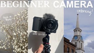 camera unboxing! 📸 Sony ZV-E10 review & test shots