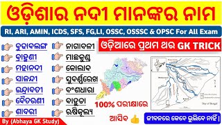 ଓଡିଶାର ନଦୀ | Odisha River System | Important Rivers of Odisha | Odisha Gk | IRB,OSAP, ODISHA POLICE