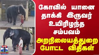 கோவில் யானை தாக்கி இருவர் உயிரிழந்த சம்பவம் - அறநிலையத்துறை போட்ட விதிகள்