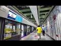 metro tour shanghai subway walk 4k｜line 11｜disney station｜line 1 line 2｜line 18｜