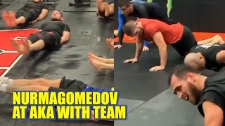 Khabib Nurmagomedov Training With Team At AKA For Tony Ferguson