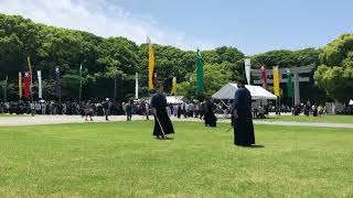 令和６年度　護国神社春季大祭奉納武道　内田流短杖術