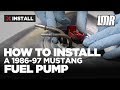 Mustang Fuel Pump Install: BBK Fuel Pump 255 Lph (86-97)