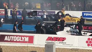 TOP FUEL DRAG . 16.04.22 SANTA POD. Slick Tricks Racing vs Mstrand.ax Dragster