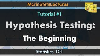 Hypothesis Testing: The Big Picture (One Sample t-test) I Statistics 101 #1 | MarinStatsLectures