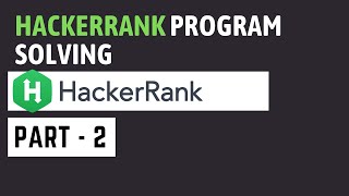 Hackerrank Java Programs solving part - 2