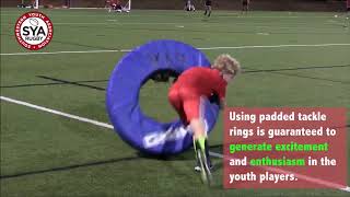 SYA Rugby Tackle and Evasion demonstration using Rhino Tackle Rings