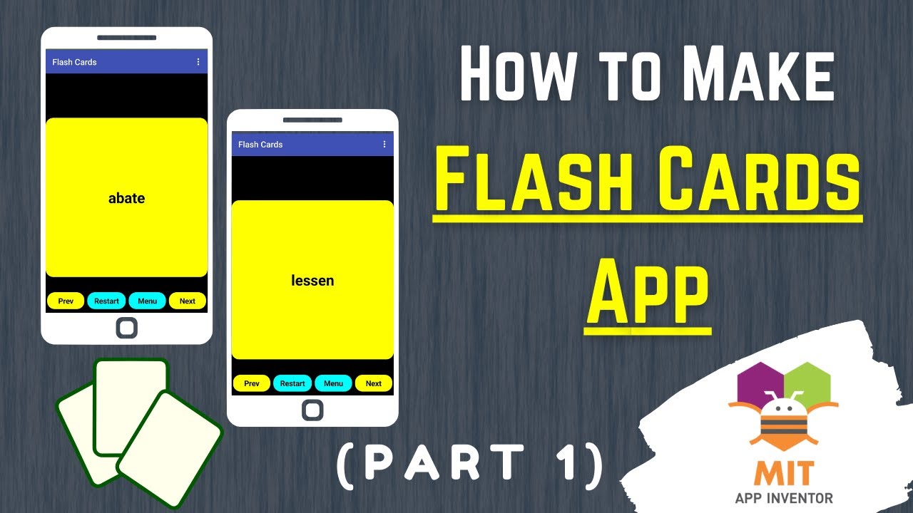 App Inventor Flashcard Tutorial Part 1 Flashcard Tutorial Mit App