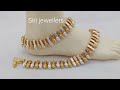 siri jewellers silver with gold polish mango disiner anklets it s rich looks for wedding 9845510777