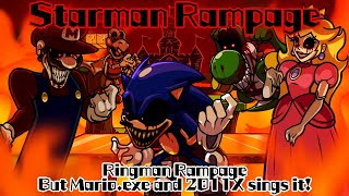 Starman Rampage / Ringman Rampage but Mario.exe and 2011X sings it! (FNF Cover)