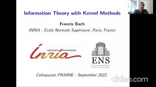 "Information theory through kernel methods" by Francis Bach, Inria.