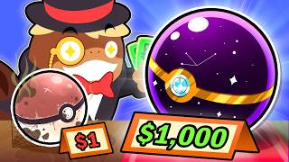I Made Pokémon With $1 vs $1,000!
