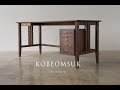 Kobeomsuk furniture - Walnut desk with drawers