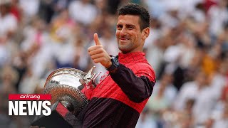 Djokovic claims record-breaking 23rd Grand Slam title at French Open