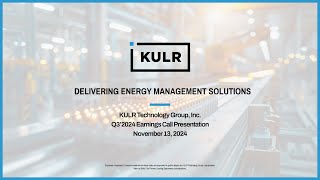 KULR Q3 Earnings Call - November 13th, 2024