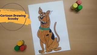 How to Draw Easy Scooby-Doo Cartoon Drawing  | Beginners drawing | Step by step for Kids