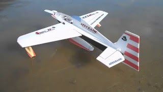 デコパネ水上機でスローフライト！2016 02 18 EDGE540