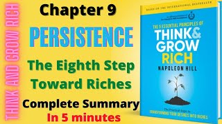 think and grow rich chapter 9 Persistence summary in hindi in 5 minutes