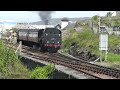 true hd 45231 sherwood forester crossing the stunning glenfinnan viaduct u0026 departing mallaig