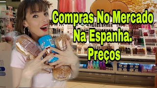 COMPRAS NO MERCADO, NA ESPANHA, PREÇOS.