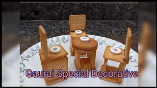 #गौरीगणपती स्पेशल।रुखवत साठी खास | Dining table | Decoration Ideas At Home