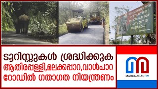 തല്‍ക്കാലം കാടിലൂടെ യാത്രപറ്റില്ല,  വിനോദയാത്രികരുടെ പ്രിയപ്പെട്ട റൂട്ടില്‍ ഗതാഗത നിയന്ത്രണം