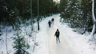 Ice Skating @ The Domaine Enchanteur - Notre-Dame-du-Mont-Carmel, Québec, Canada