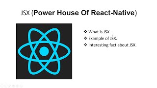 React Native Tutorial #03 What is JSX ? || JSX