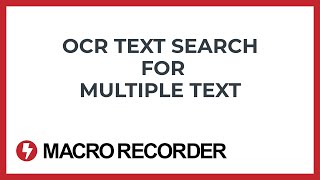 How to detect different text with Macro Recorder