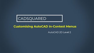 Customise In Context Menus